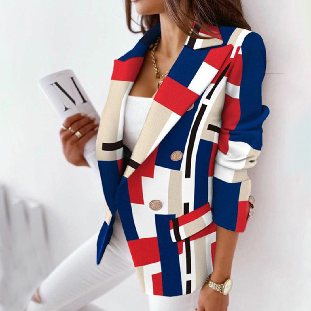 Dame Blazer med Stor Krave | Ternet
