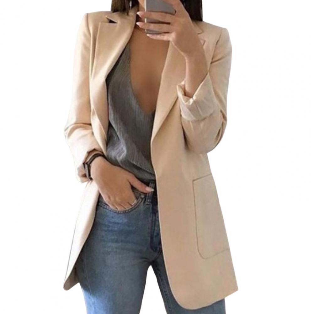 Damesblazer met Één Knop | Oversized