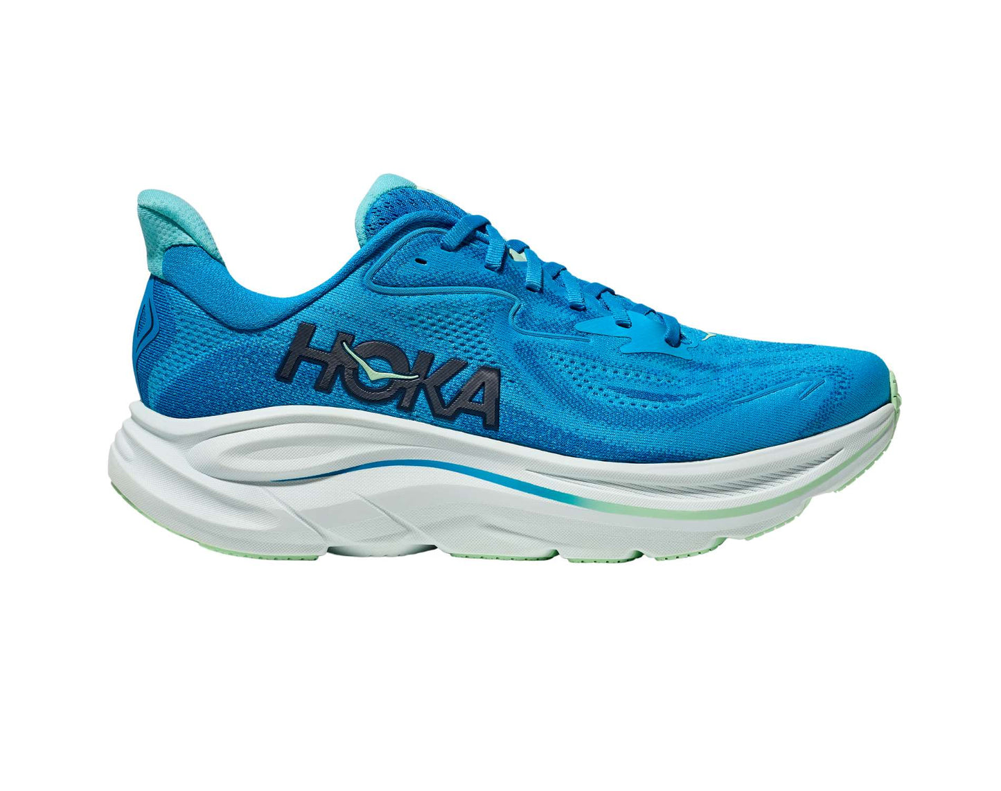 Hoka Clifton 10 hardloopschoenen voor heren met extra brede pasvorm — comfortabele demping en zachte landing