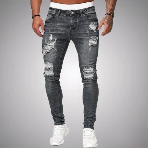 Heren Gescheurde Jeans | Strak