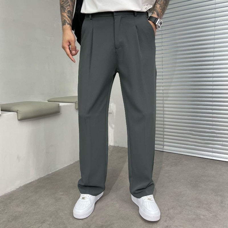 Pantalones Casuales de Oficina para Hombre | Corte Recto