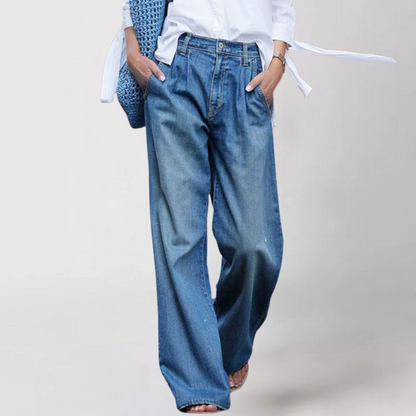 Dame Vid Ben Jeans | Afslappet Pasform