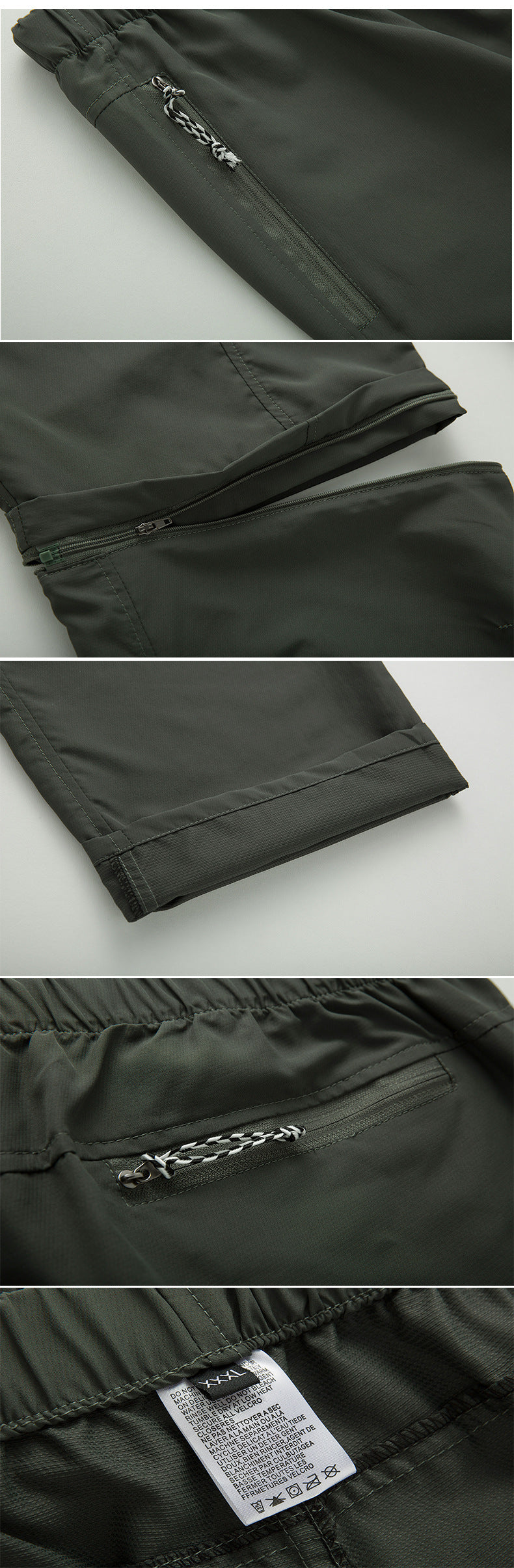 Pantalons d'extérieur zippés pour homme | multifonctions
