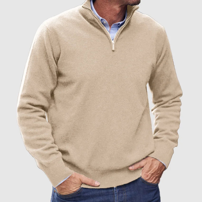 Men's Classic Half-Zip Sweater