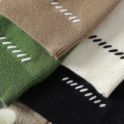 Heren cardigan | Contrasterende naden