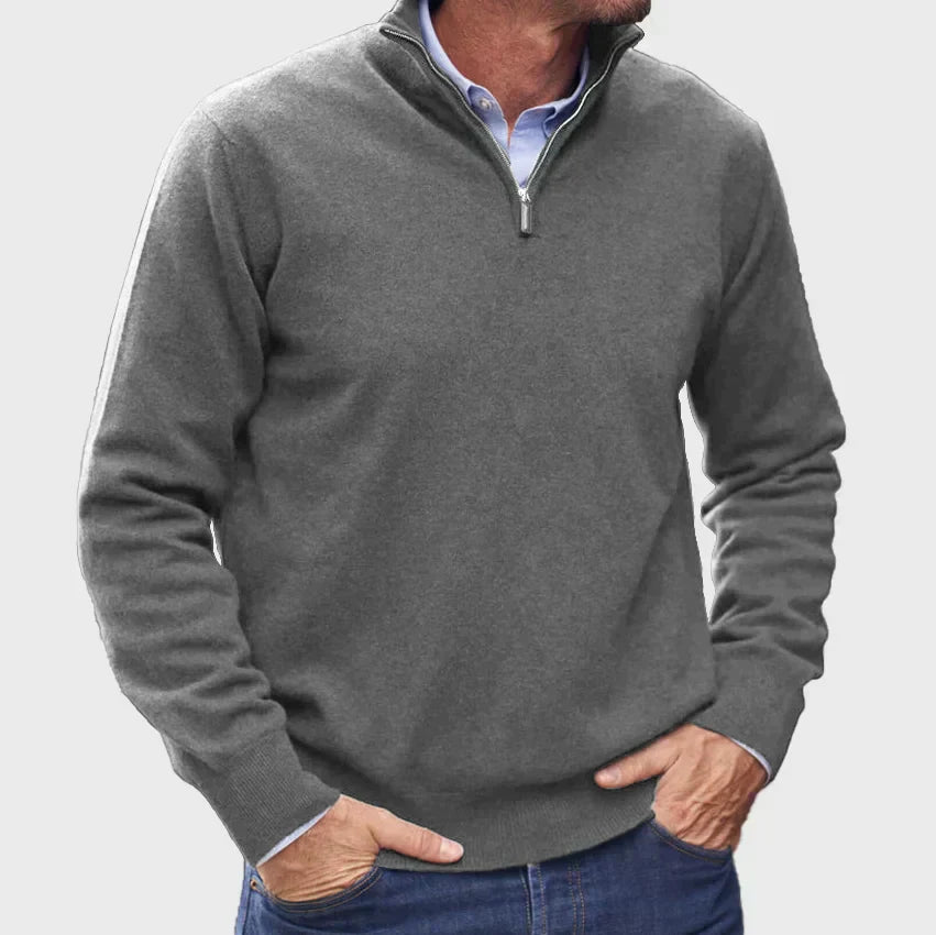 Men's Classic Half-Zip Sweater