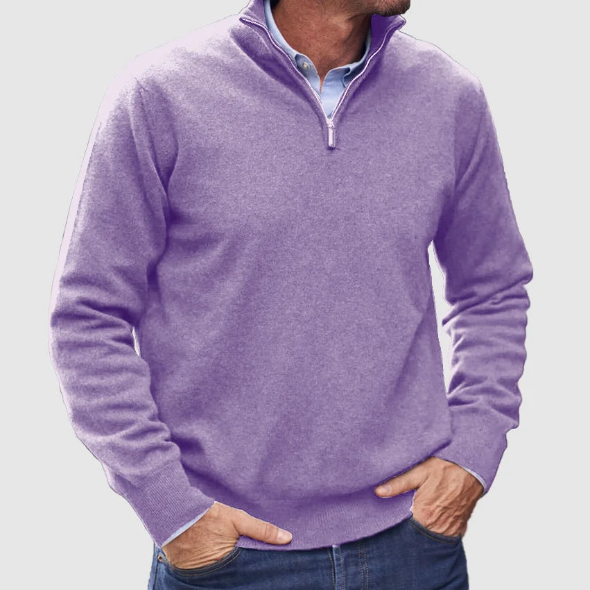 Men's Classic Half-Zip Sweater