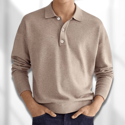 Polo décontracté pour homme | manches longues