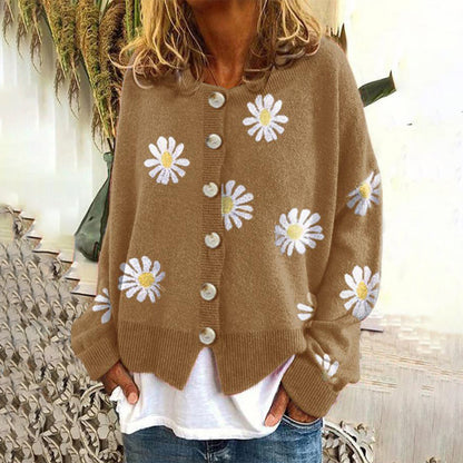 Cárdigan de Mujer Abotonado | Floral