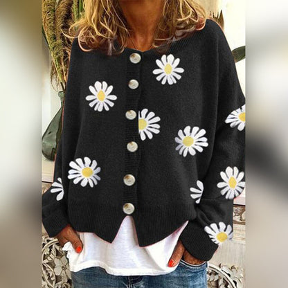 Cárdigan de Mujer Abotonado | Floral