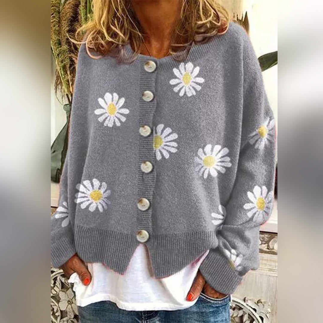 Cárdigan de Mujer Abotonado | Floral