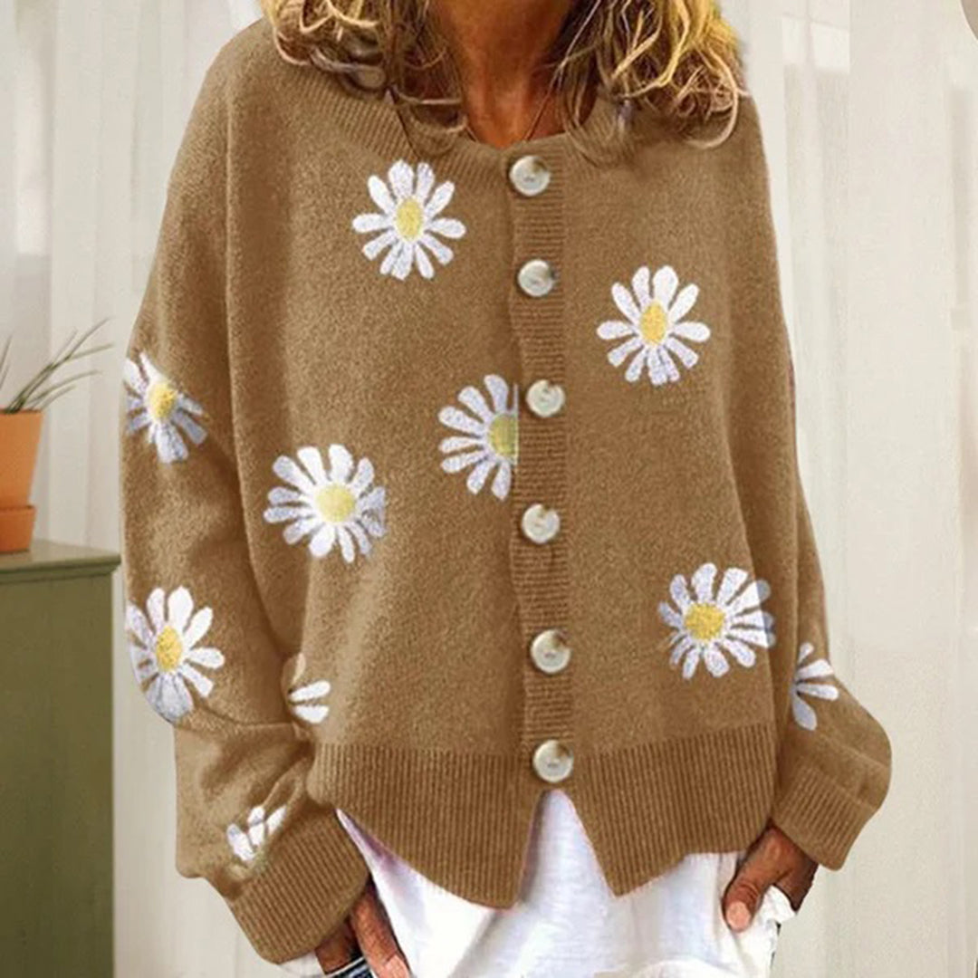 Cárdigan de Mujer Abotonado | Floral