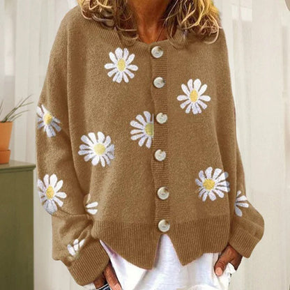 Cárdigan de Mujer Abotonado | Floral