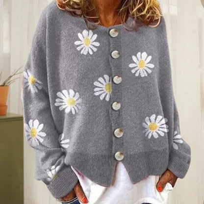 Cárdigan de Mujer Abotonado | Floral