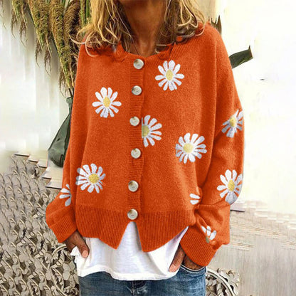 Cárdigan de Mujer Abotonado | Floral