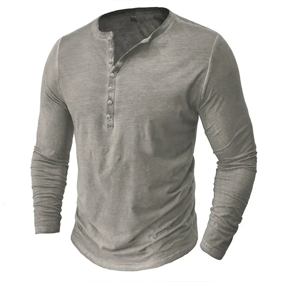 Chemise Henley pour Homme | Manches Longues