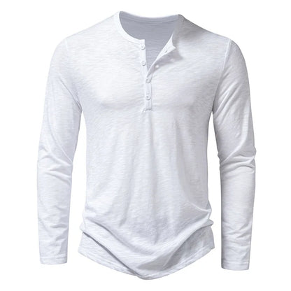 Herre Henley-skjorte | Lange ærmer