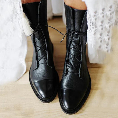 Damskor med klack och snörning | Boots