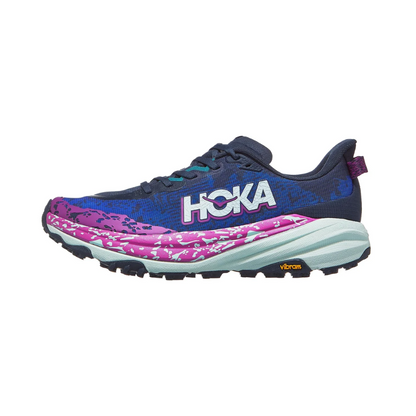 Hoka Speedgoat 6 trailsko med let stødabsorbering og forstærket greb