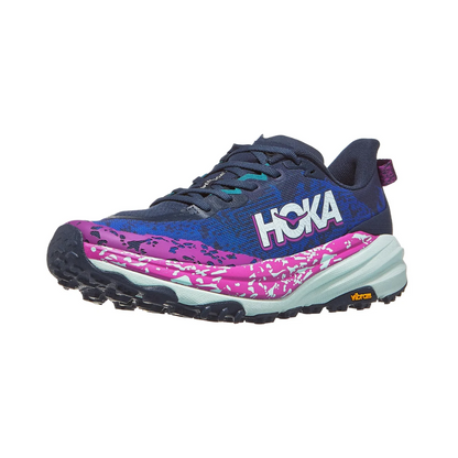 Hoka Speedgoat 6 trailsko med let stødabsorbering og forstærket greb