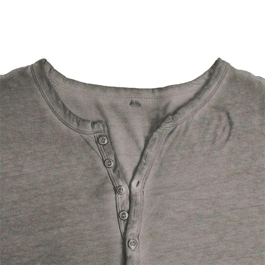 Chemise Henley pour Homme | Manches Longues