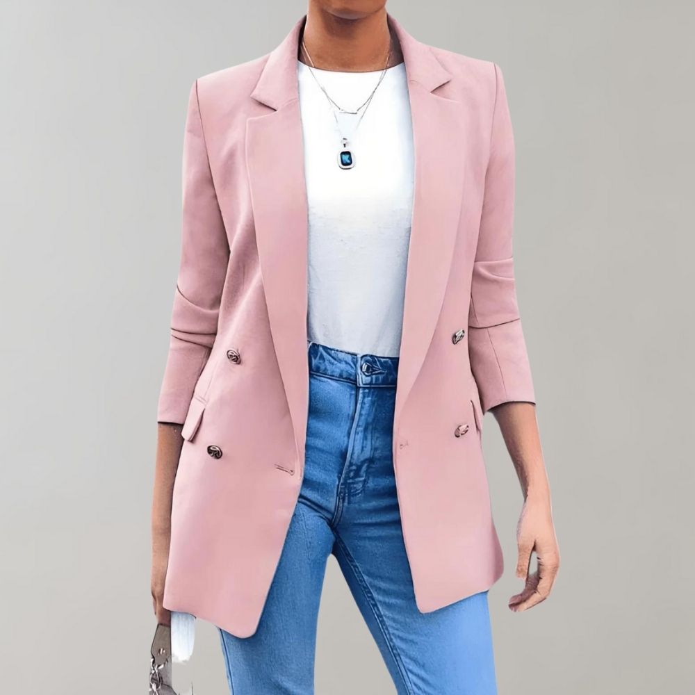 Women's Double-Breasted Blazer | Narrow Lapel
