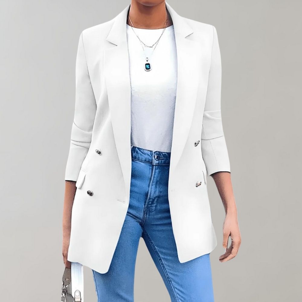 Women's Double-Breasted Blazer | Narrow Lapel