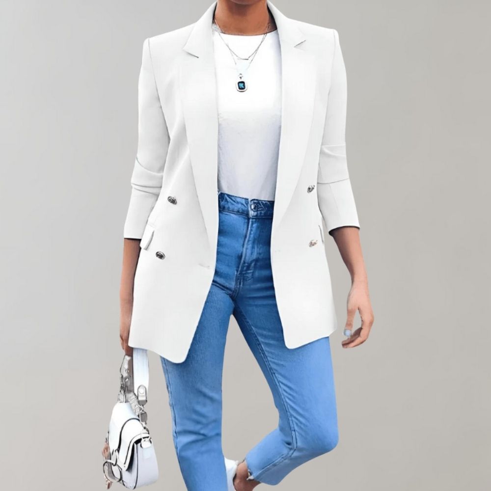 Women's Double-Breasted Blazer | Narrow Lapel