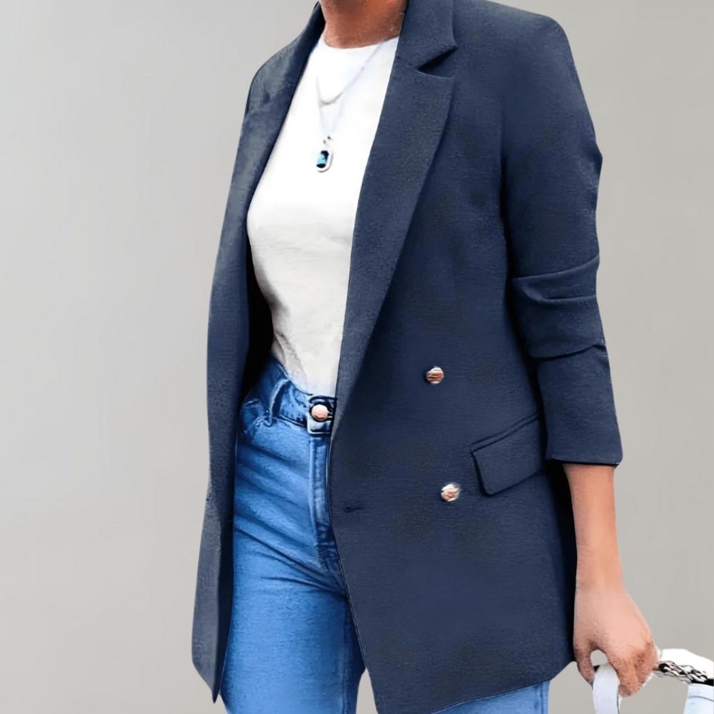 Women's Double-Breasted Blazer | Narrow Lapel