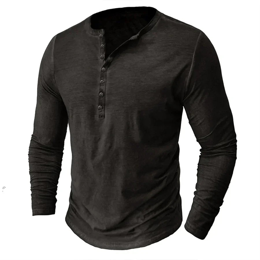 Chemise Henley pour Homme | Manches Longues