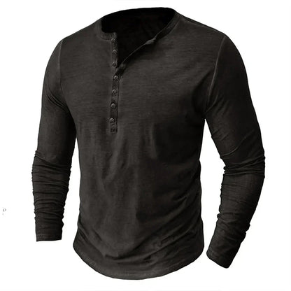 Chemise Henley pour Homme | Manches Longues