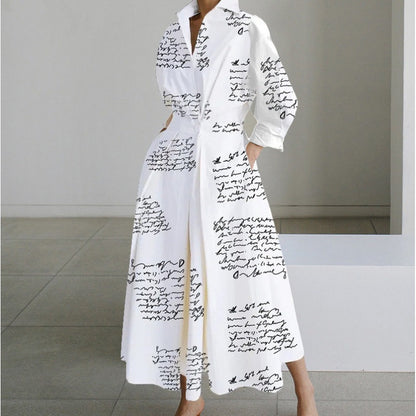 Dames Maxi-jurk | Knopen Voorzijde