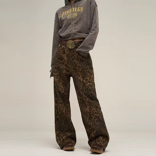 Dames Jeans Met Luipaardprint | Casual