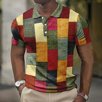 Herre polo | Patchwork-design