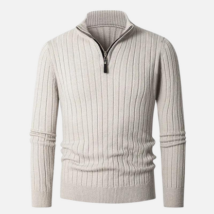 Pull homme à demi-zip | Coupe slim