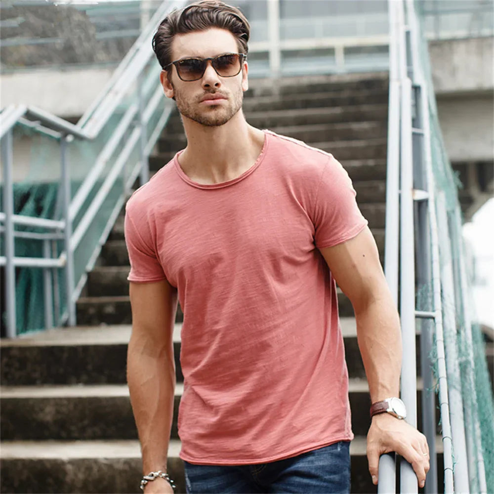 Herret-shirt | Rund hals