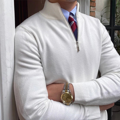 Pull homme à demi-zip | Coupe régulière