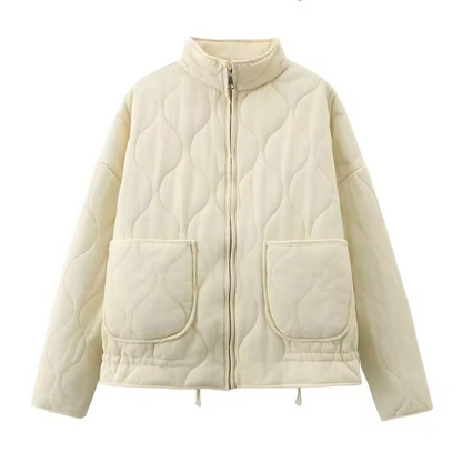 Chaqueta acolchada para mujer | Detalle de bolsillos