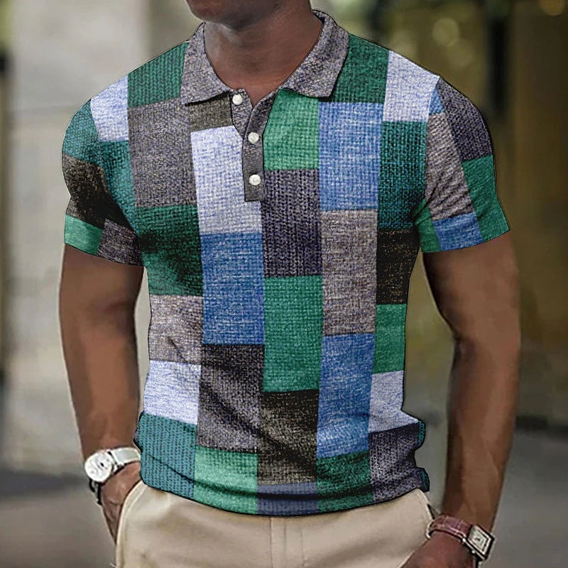 Herre polo | Patchwork-design