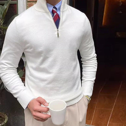 Pull homme à demi-zip | Coupe régulière