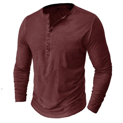 Chemise Henley pour Homme | Manches Longues