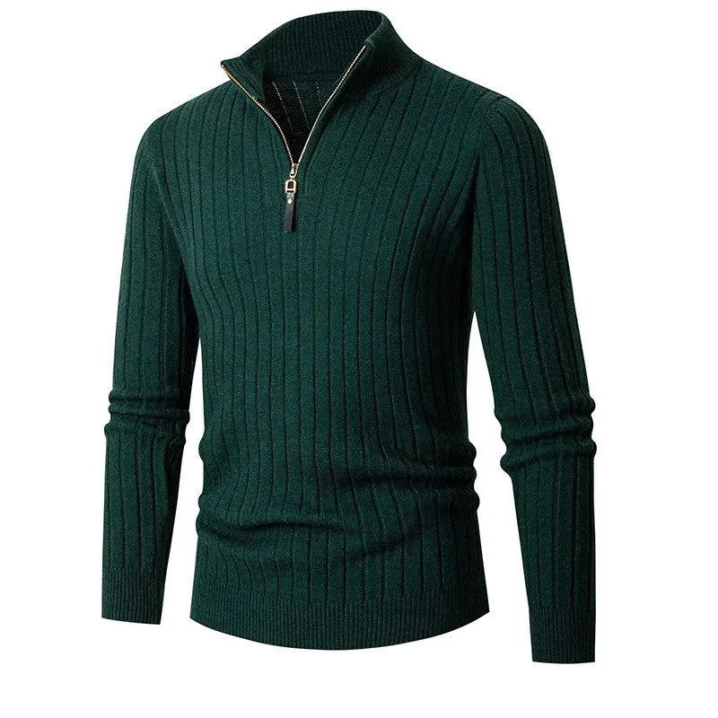 Pull homme à demi-zip | Coupe slim