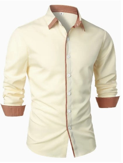 Chemise Décontractée Homme | Détail Contrasté
