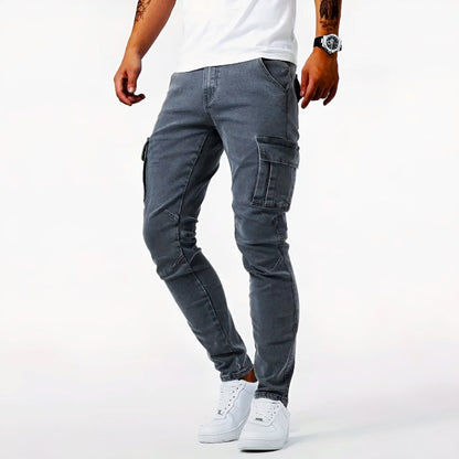 Jeans cargo homme | Coupe slim
