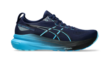 Gel-Kayano 31 hardloopschoenen voor heren: optimale demping, comfort en ademend vermogen