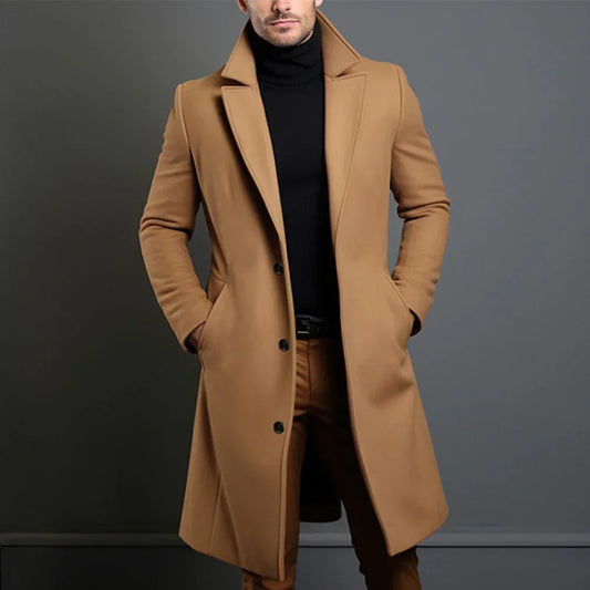 Men's Classic Coat | Wide Lapel
