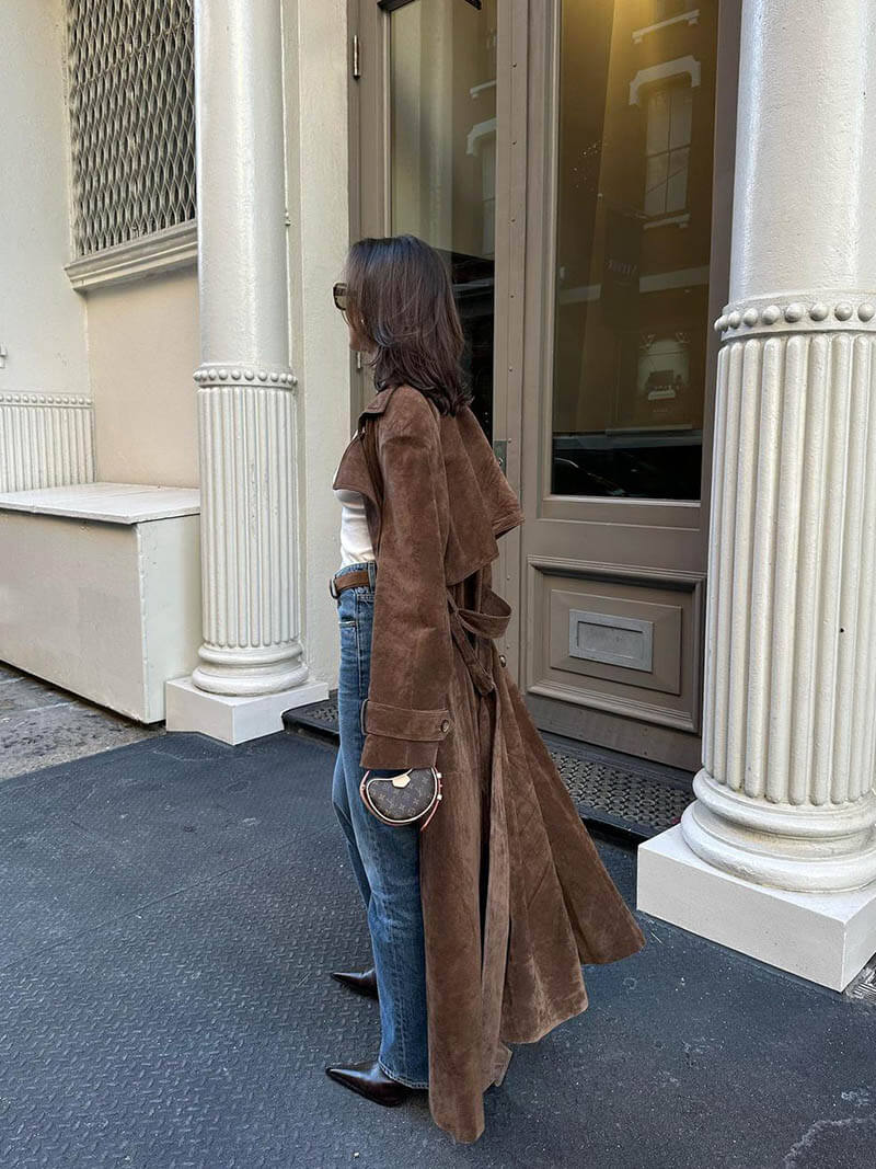 Damtrenchcoat | Lång