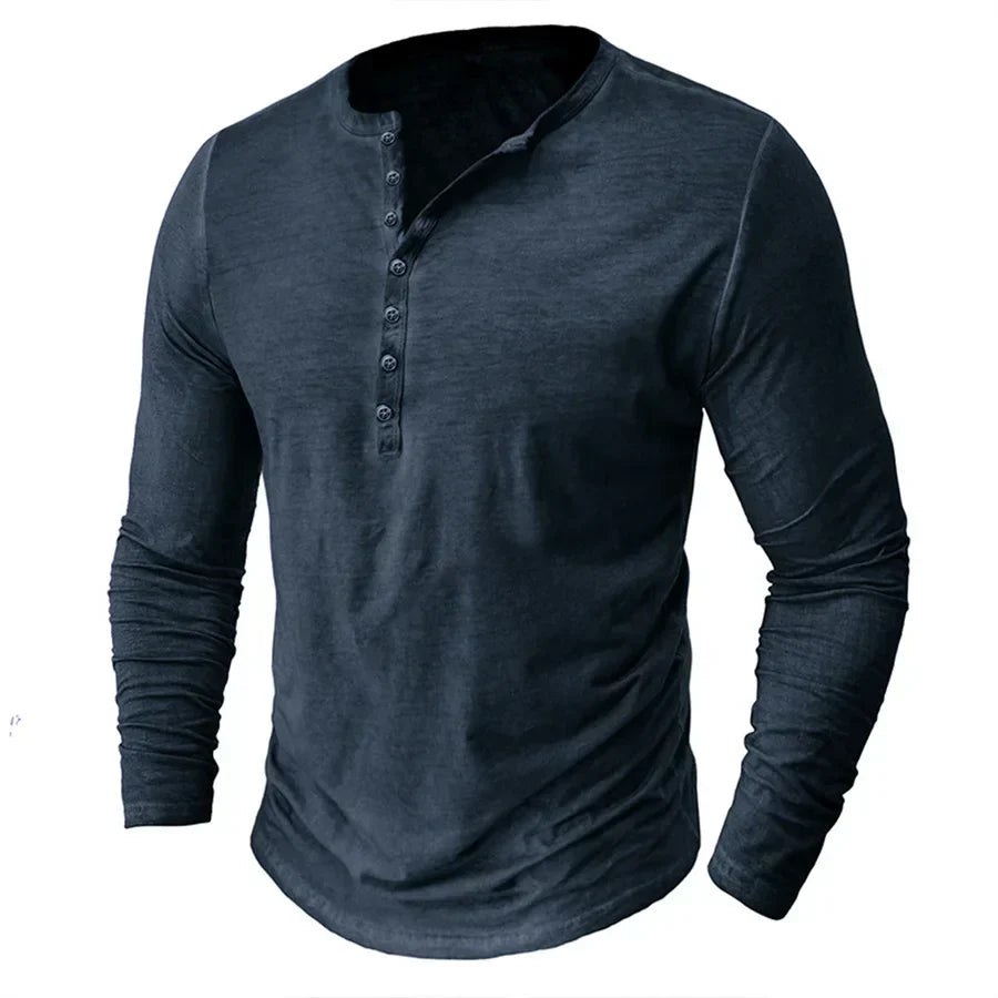 Chemise Henley pour Homme | Manches Longues