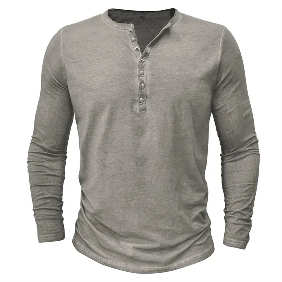 Chemise Henley pour Homme | Manches Longues