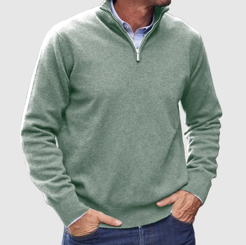 Men's Classic Half-Zip Sweater